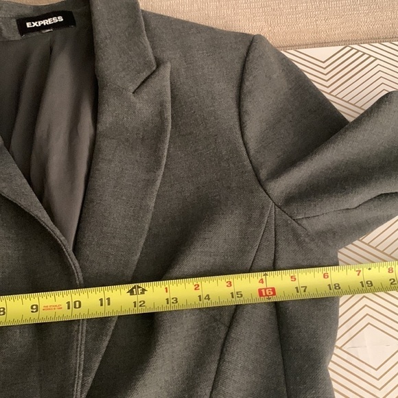 Express Gray Pants Suit Jacket Size 10, Pants Size 8 - Picture 7 of 15
